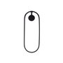 Opviq Can - 13556 Lámpara de pared negra de metal